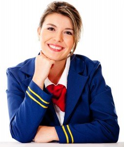 Travel agent smiling